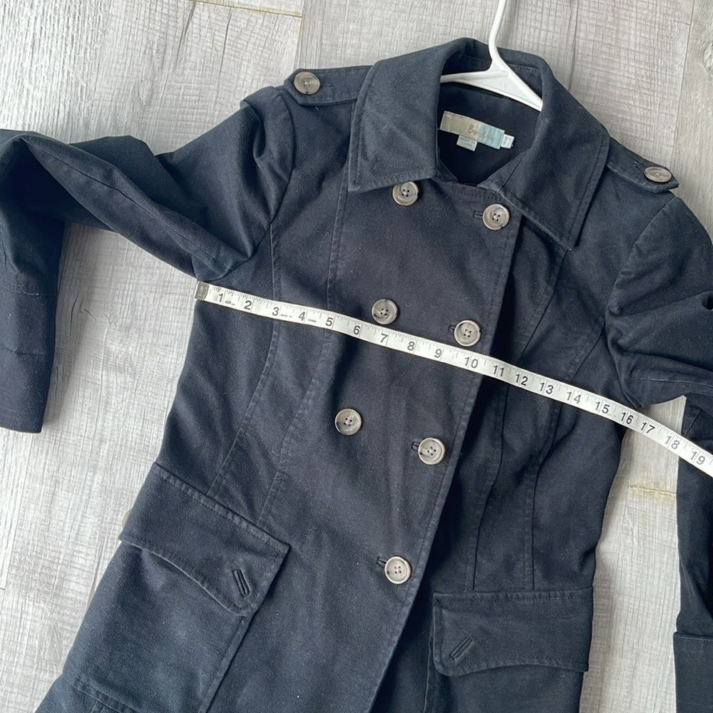 Boden Black Double-Breasted Coat - Picture 11 of 16